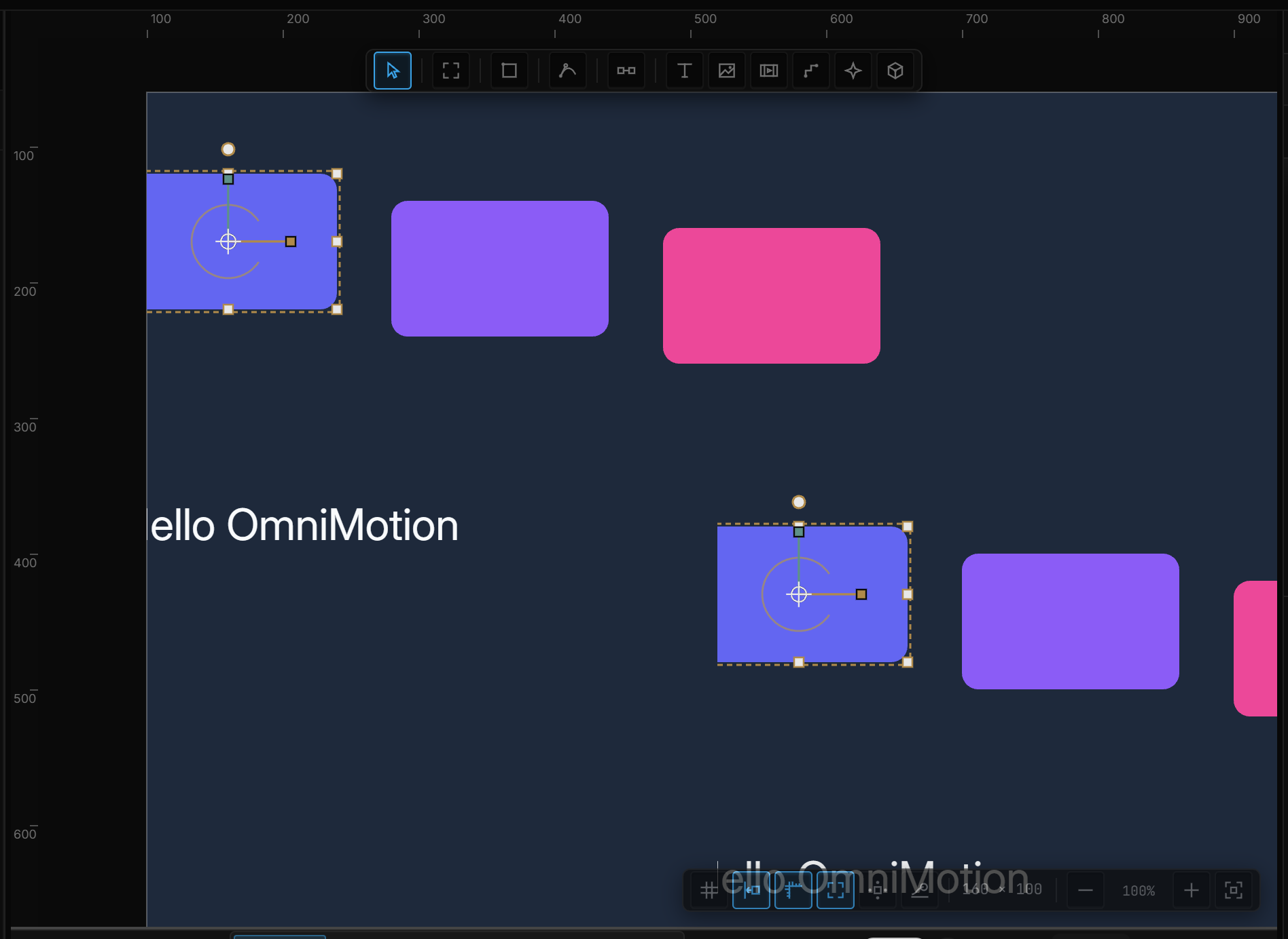 Path editing: white node handles on the shape's corners, and the "Editing Path" banner with Simplify and Esc-to-exit