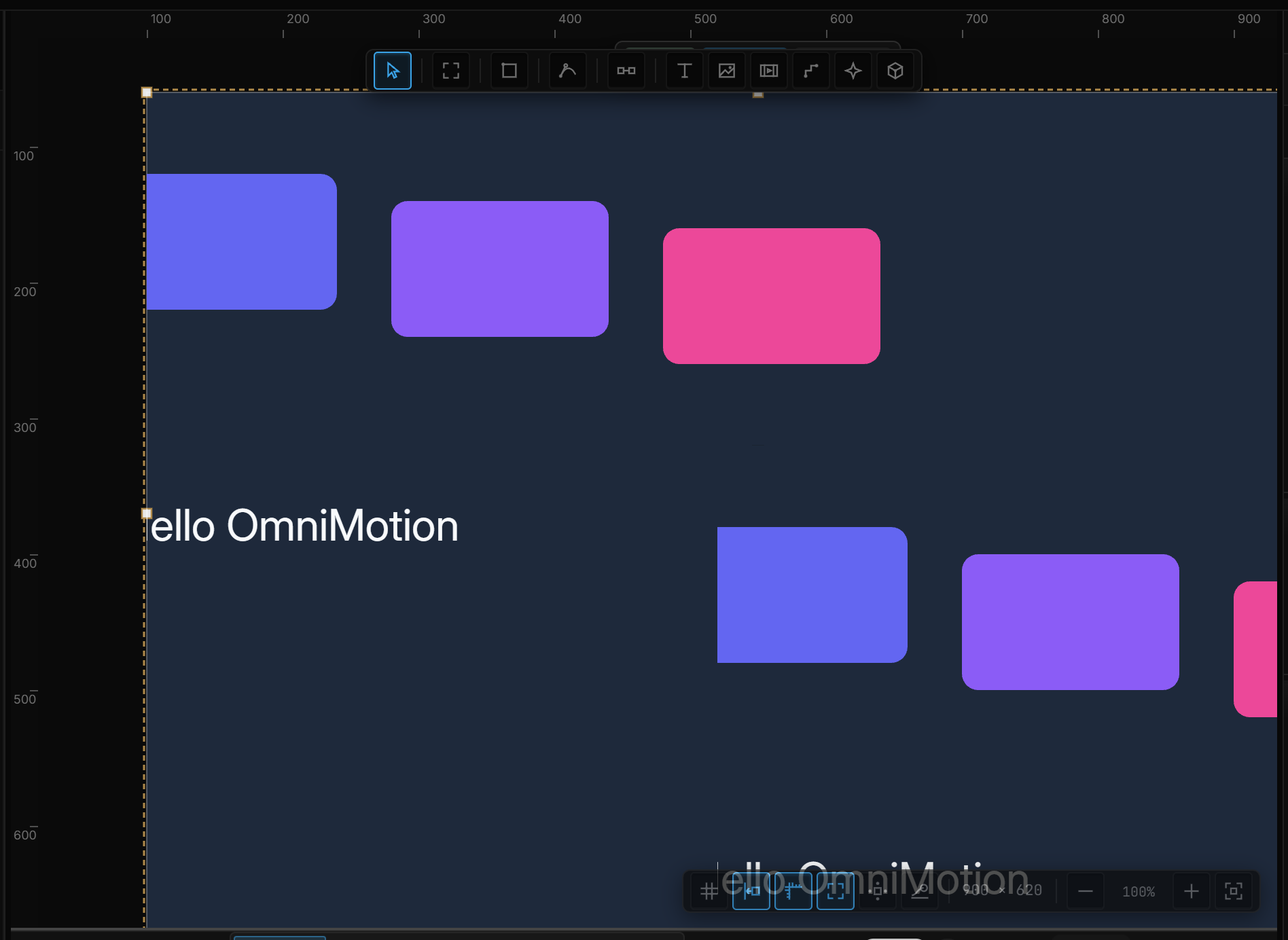 A text layer mid-edit: "Hello Eventide" with the caret visible and the dashed edit outline