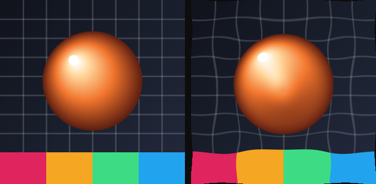 Before / after: Ripple shock on the sample image